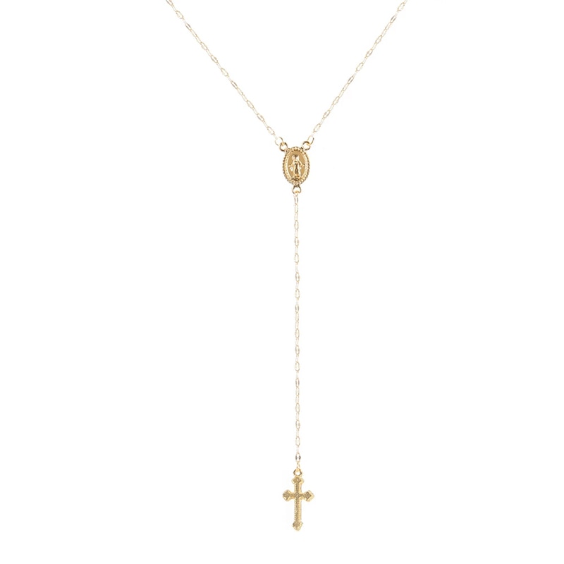 2023 New Fashion Vintage Christian Cross Bohemia Religious Rosary
