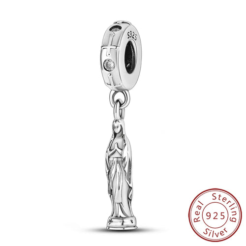 925 Silver Charms Beads Devil's Eye Cross Angel Charms Fit Original