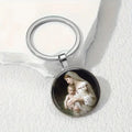 The Holy Family Glass Pendant Necklace Catholic Saint Joseph Virgin
