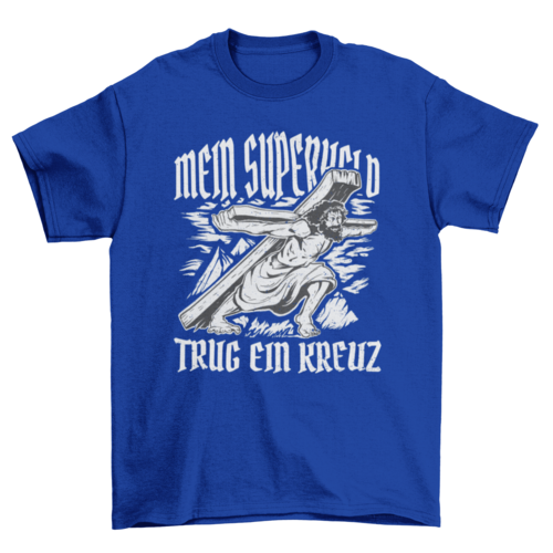 Jesus carrying cross religious t-shirt