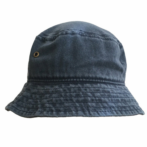 Bucket Hat for 4-8 Year Old Kids - Fedora Style Hat Faded Denim