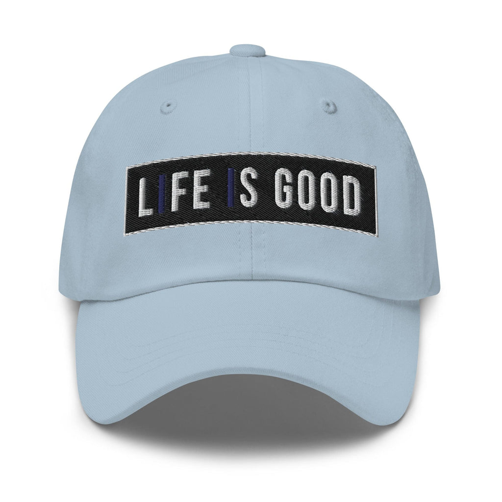 Embroidered Baseball Cap - Adjustable - Life is Good Print