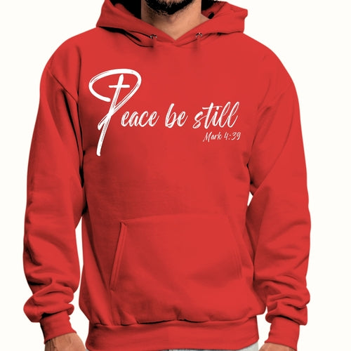 Mens Graphic Hoodie Peace be Still
