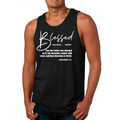 Mens Fitness Tank Top Graphic T-shirt Blessed in Christ